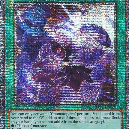 Onomatopaira [RA04-EN089] Quarter Century Secret Rare