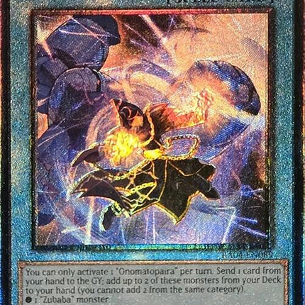 Onomatopaira [RA04-EN089] Prismatic Ultimate Rare