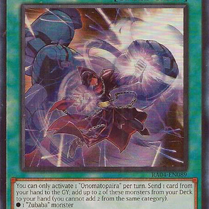 Onomatopaira [RA04-EN089] Ultra Rare