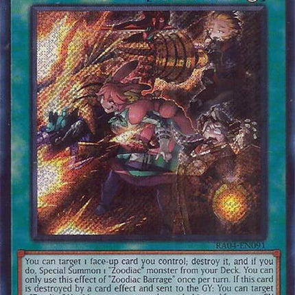Zoodiac Barrage [RA04-EN091] Secret Rare
