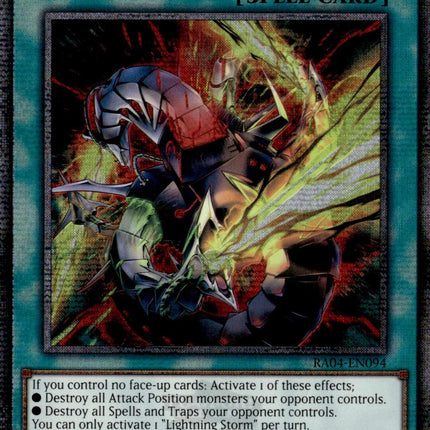 Lightning Storm (New Art) [RA04-EN094] Quarter Century Secret Rare
