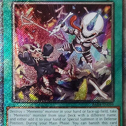 Mementotlan Bone Party [RA04-EN099] Platinum Secret Rare