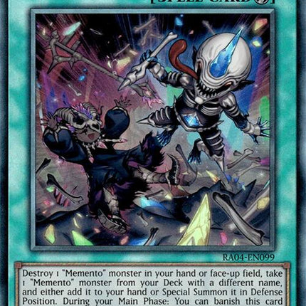 Mementotlan Bone Party [RA04-EN099] Prismatic Ultimate Rare