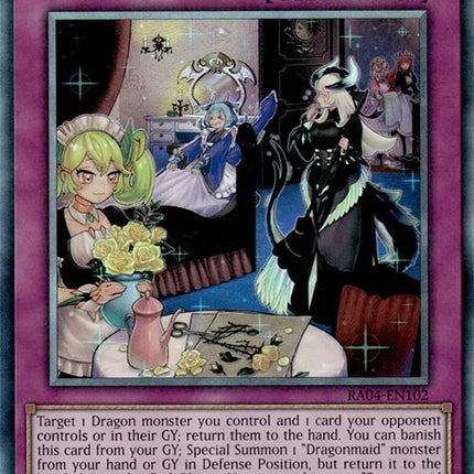 Dragonmaid Tidying [RA04-EN102] Prismatic Collector's Rare