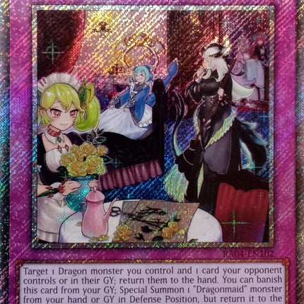 Dragonmaid Tidying [RA04-EN102] Platinum Secret Rare