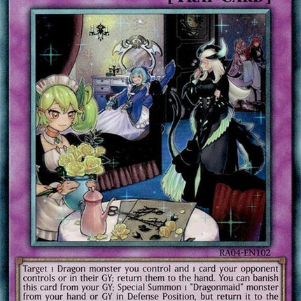 Dragonmaid Tidying [RA04-EN102] Prismatic Ultimate Rare