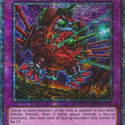 Destructive Daruma Karma Cannon [RA04-EN103] Quarter Century Secret Rare