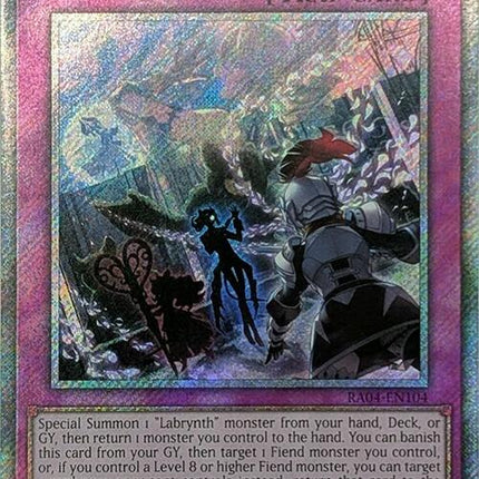 Big Welcome Labrynth [RA04-EN104] Platinum Secret Rare
