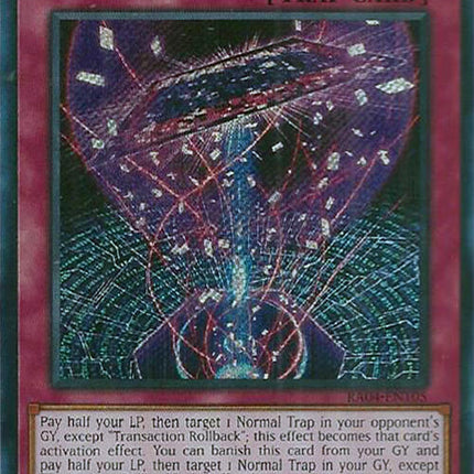 Transaction Rollback [RA04-EN105] Secret Rare