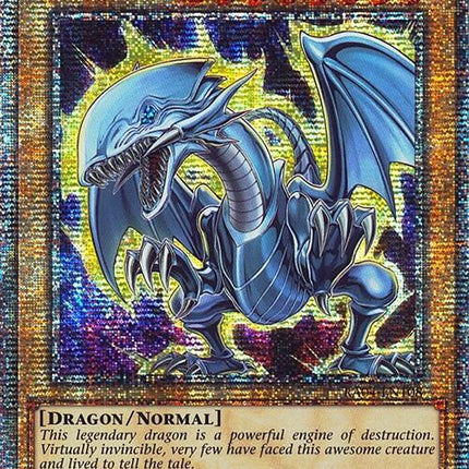 Blue-Eyes White Dragon (7th Art) [RA04-EN108] Quarter Century Secret Rare