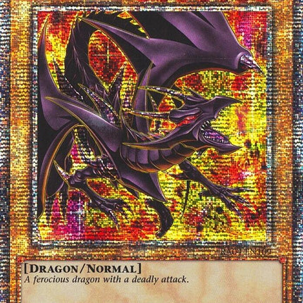 Red-Eyes Black Dragon (8th Art) [RA04-EN109] Quarter Century Secret Rare