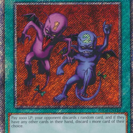 Delinquent Duo [RA04-EN114] Platinum Secret Rare