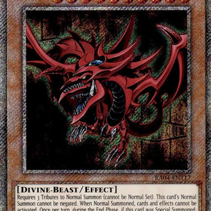 Slifer the Sky Dragon [RA04-EN117] Platinum Secret Rare