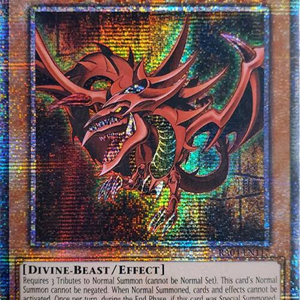 Slifer the Sky Dragon [RA04-EN117] Quarter Century Secret Rare