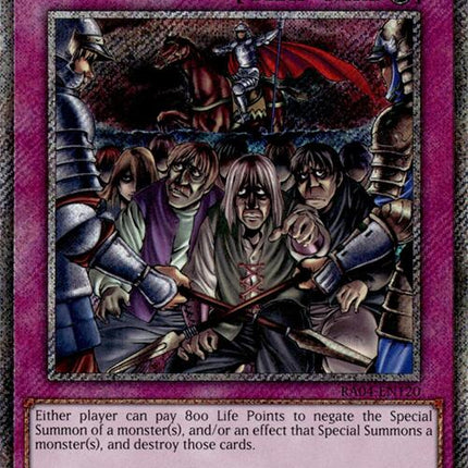 Royal Oppression [RA04-EN120] Platinum Secret Rare