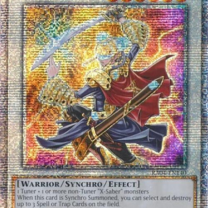 XX-Saber Hyunlei [RA04-EN140] Quarter Century Secret Rare