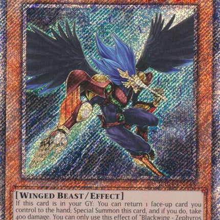 Blackwing - Zephyros the Elite [RA04-EN145] Platinum Secret Rare