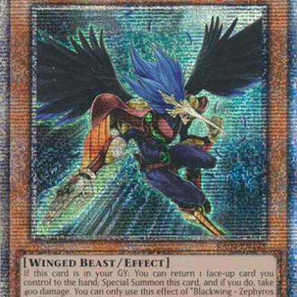 Blackwing - Zephyros the Elite [RA04-EN145] Quarter Century Secret Rare