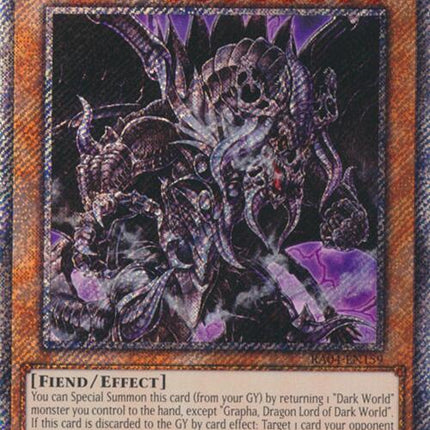 Grapha, Dragon Lord of Dark World [RA04-EN159] Platinum Secret Rare