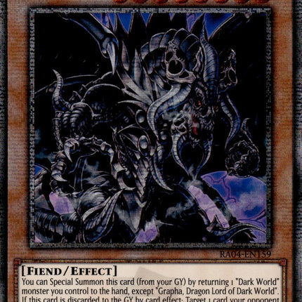 Grapha, Dragon Lord of Dark World [RA04-EN159] Quarter Century Secret Rare