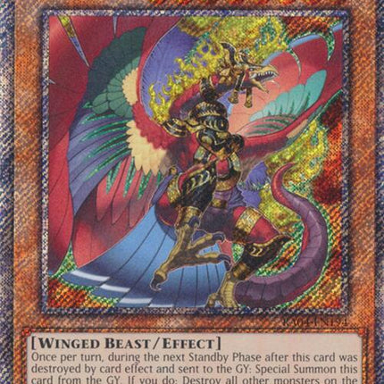 Fire King High Avatar Garunix [RA04-EN194] Platinum Secret Rare