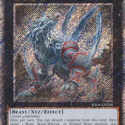Diamond Dire Wolf [RA04-EN200] Platinum Secret Rare