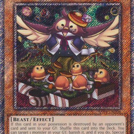 Madolche Hootcake [RA04-EN206] Platinum Secret Rare