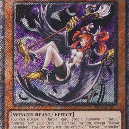 Harpie Channeler [RA04-EN207] Platinum Secret Rare