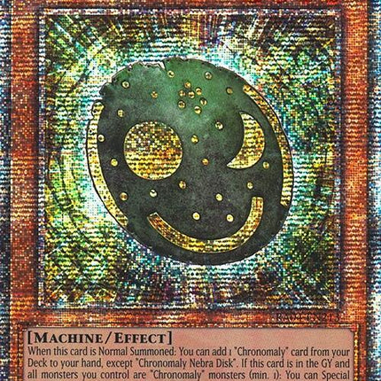 Chronomaly Nebra Disk [RA04-EN213] Quarter Century Secret Rare