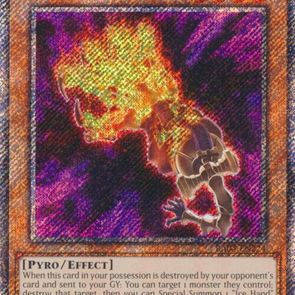 Fire Hand [RA04-EN224] Platinum Secret Rare