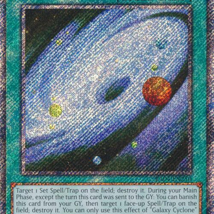 Galaxy Cyclone [RA04-EN250] Platinum Secret Rare