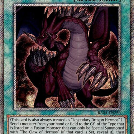 The Claw of Hermos [RA04-EN256] Platinum Secret Rare