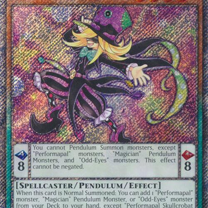 Performapal Skullcrobat Joker [RA04-EN257] Platinum Secret Rare