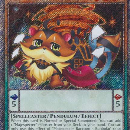 Majespecter Raccoon - Bunbuku [RA04-EN259] Platinum Secret Rare