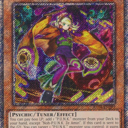 Noh-P.U.N.K. Ze Amin [RA04-EN293] Platinum Secret Rare