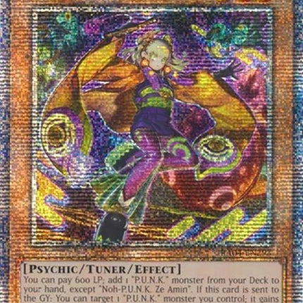 Noh-P.U.N.K. Ze Amin [RA04-EN293] Quarter Century Secret Rare
