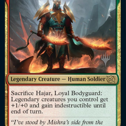 Hajar, Loyal Bodyguard (Promo Pack) [The Brothers' War Promos]
