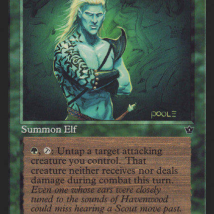 Elvish Scout (Mark Poole) [Fallen Empires]
