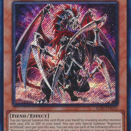 Regenesis Archfiend [ALIN-EN016] Secret Rare