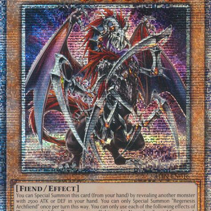 Regenesis Archfiend [ALIN-EN016] Quarter Century Secret Rare