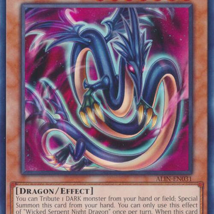 Wicked Serpent Night Dragon [ALIN-EN031] Common