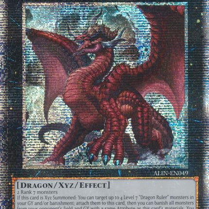 Disaster, Dragon Ruler of All Apocalypses [ALIN-EN049] Quarter Century Secret Rare