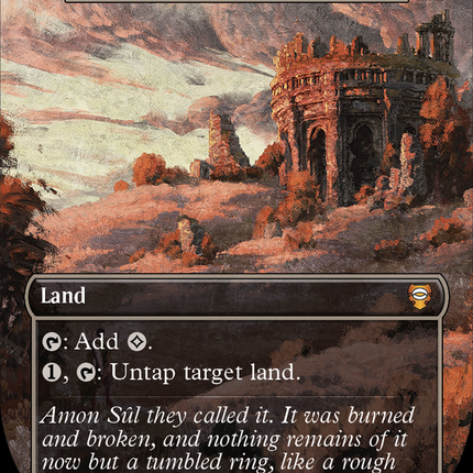 Weathertop - Deserted Temple (Surge Foil Realms and Relics) [The Lord of the Rings: Tales of Middle-Earth Commander]