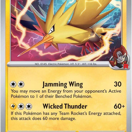 Team Rocket's Zapdos (070/182) [Scarlet & Violet: Destined Rivals]