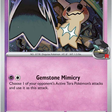 Team Rocket's Mimikyu (087/182) [Scarlet & Violet: Destined Rivals]