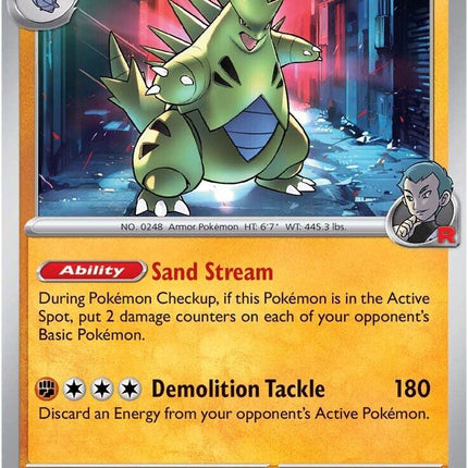 Team Rocket's Tyranitar (096/182) [Scarlet & Violet: Destined Rivals]