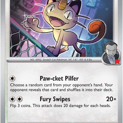 Team Rocket's Meowth (149/182) [Scarlet & Violet: Destined Rivals]