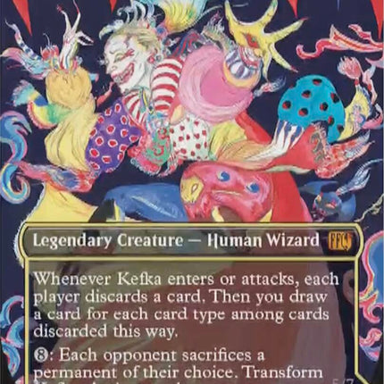 Kefka, Court Mage // Kefka, Ruler of Ruin (Borderless) (0322) [FINAL FANTASY]