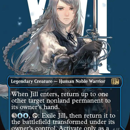 Jill, Shiva's Dominant // Shiva, Warden of Ice (Borderless) (Surge Foil) [FINAL FANTASY]