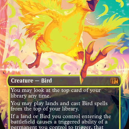 Traveling Chocobo (Borderless) (Neon Ink Yellow) [FINAL FANTASY]